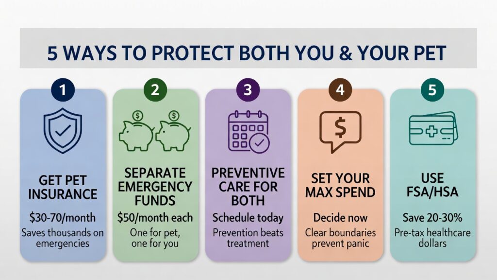 Five financial strategies for balancing pet healthcare spending with personal health expenses"