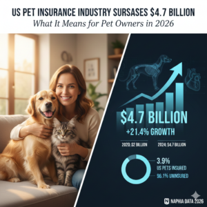 U.S. pet insurance industry growth chart showing $4.7 billion market value”