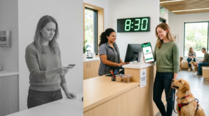 Pumpkin pet insurance pays vet bills in 8.5 minutes while owner waits at checkout counter